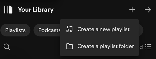 Spotify Playlist Creation Screenshot